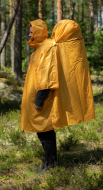Плащ - пончо Normal Саяны SI/PU (с карманом под рюкзак) желтый/зеленый/морская волна