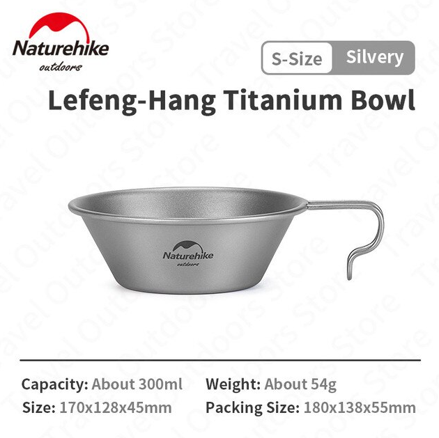  Naturehike 2022 Hanging titanium bowl 450 ml