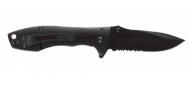 Нож складной Stinger 80 мм, рукоять сталь/алюм  черный