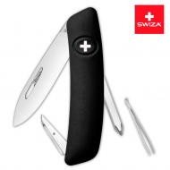 Швейцарский нож SWIZA D02 Standard  95 мм черный 6 функций (блистер)