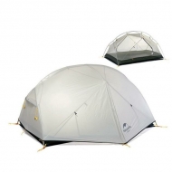 Палатка Naturehike Mongar NH17T007-M 20D двухместная сверхлегкая , серая, 6927595708071