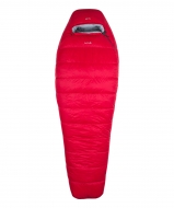 Спальный мешок Red Fox пуховый Rapid -40C left 1300 красный Regular