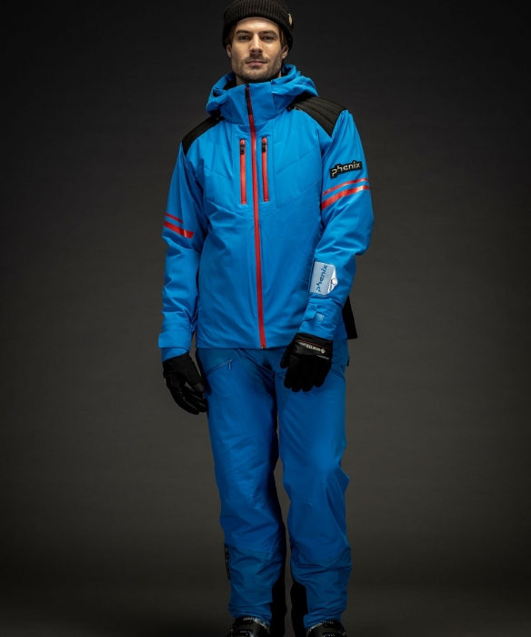 Костюм горнолыжный PHENIX куртка Traction Jacket Blue 24-25 + брюки утепленные PHENIX  De Lorean Racing pants  24FW  Blue 