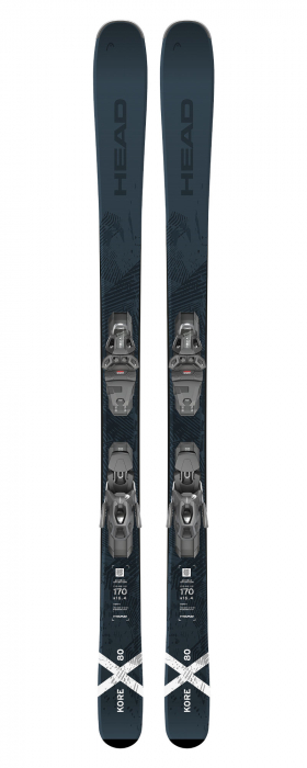 ������ ���� � ����������� HEAD Kore X 80 LYT-PR + PRW 11 GW Black/White