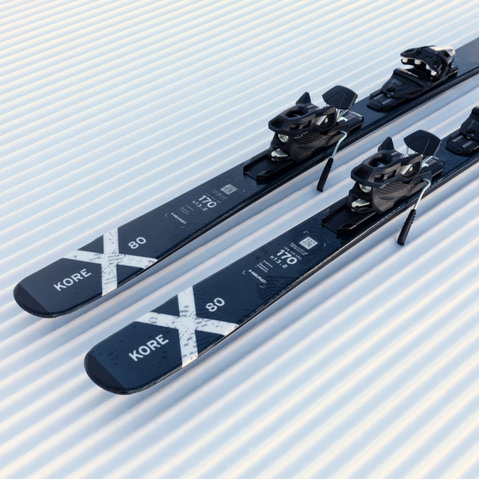 ������ ���� � ����������� HEAD Kore X 80 LYT-PR + PRW 11 GW Black/White
