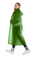 Плащ-дождевик Следопыт,  на кнопках и с капюшоном, EVA 68*120 см - зеленый