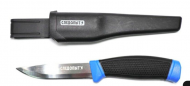 Нож разделочный СЛЕДОПЫТ универсальный - прорезиненная ручка и 100 мм клинок, в чехле