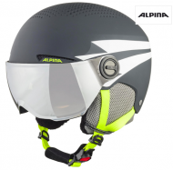 Зимний Шлем Alpina 2023 NEW Zupo VISOR Q-Lite Charcoal-Neon Matt